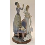 A Lladro figurative study of Bride and Mother.