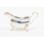 London silver sauce boat