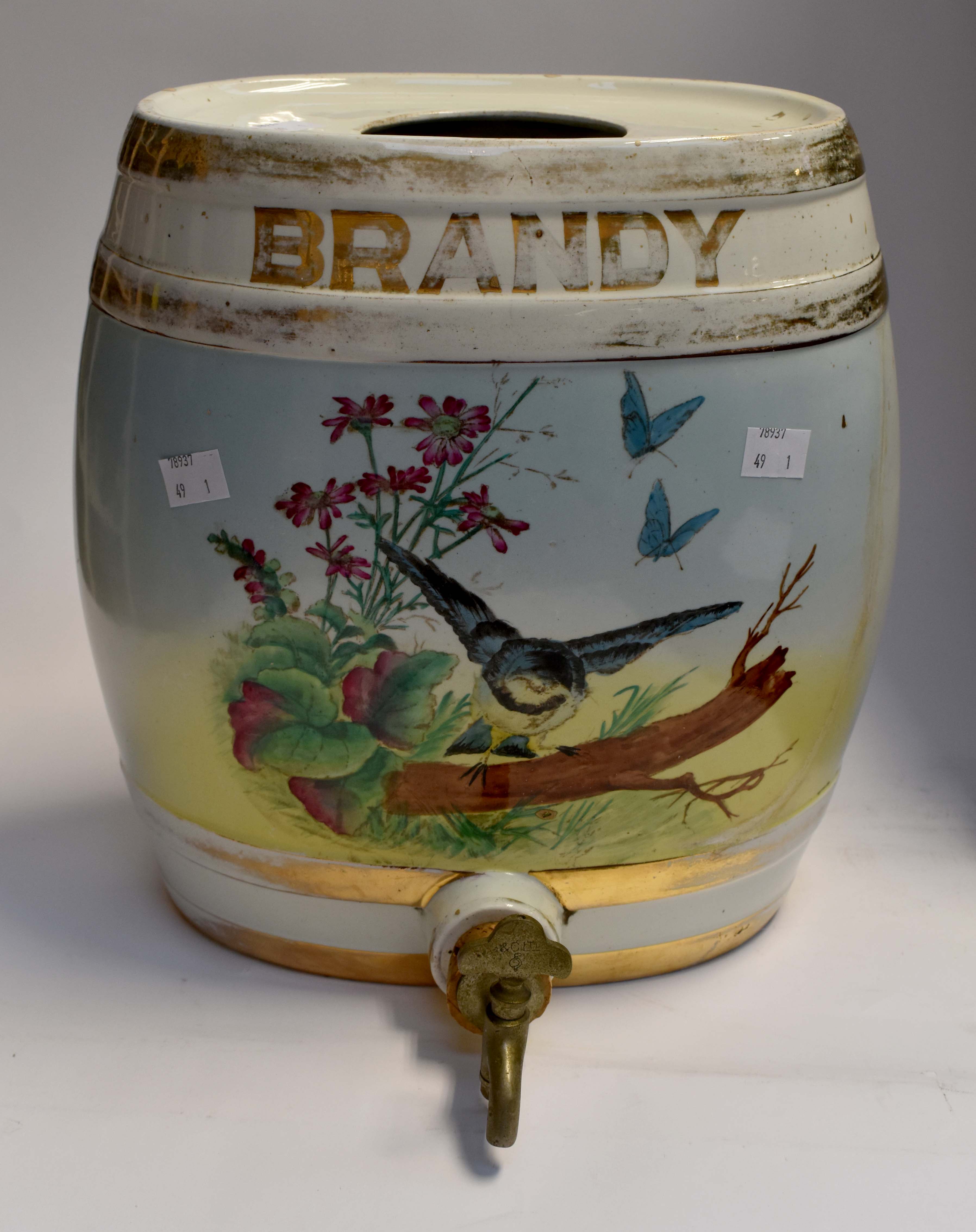 A ceramic brandy barrel circa 20th Century - Image 2 of 2