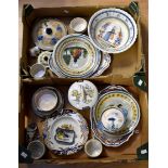 A collection of Crimper Ware, plates, bowls and dishes etc, circa 20th Century