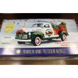 Franklin Mint GMC pickup truck Christmas collection, 1:24 scale, boxed