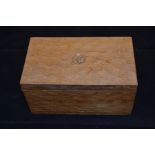 An oak Fox Man jewellery box, circa 1950/60's