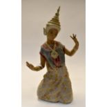 A Lladro "Thai" dancer Condition: Finger reattached