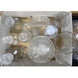 Crystal collection to include cut glass, decanters, vases, bowls, jugs etc (1 box)