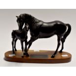 Beswick Connoisseur Black Beauty and foal