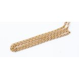 A 9ct yellow gold curb link necklace, approx 10gms