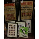 Derbyshire interest; a pair of vintage Grand Theatre comic operas "Falka" and "Merry England",