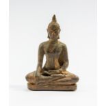 A bronze buddha, approx 7cm high