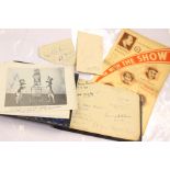 Autograph album featuring Margot Fonteyn, Roy Fox, Dennis Compton, Alfredo Campoli, Albert Modley,