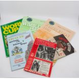 A quantity of sport related magazines and programmes, to include Wimbledon 1988 7th day, 1991 4th