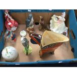 A collection of various ceramics pieces to include a Royal Doulton Top o the Hill copyrite 1936, a