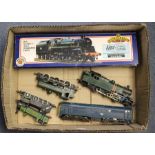 OO Gauge: A collection of five OO gauge locomotives to include: Bachmann 31-102 BR Class 4,
