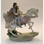 Lladro figure of a couple on horseback, no 5991 Condition: In very good overall condition