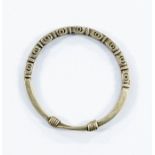 A Viking style silver bracelet, approx 1.32ozt