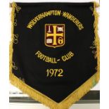 A Wolverhampton Wanderers pennant, given to the Juventus captain before their match in the 1972 UEFA