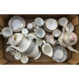 Collection of tea sets including Royal Doulton, Dresden along with a Czech tea set