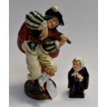 A Dickens Collection figurines, Buzfuz, first edition together with The Fiddler, fifth production