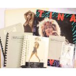 Tina Turner Tour - 2 Tour programmes, 2 Foreign Affair Tour itinerary and laminate pass plus 3