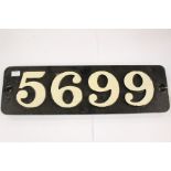 Locomotive number plate 5699, copy