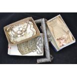 Beadwork, silver and gold purse, sequin purse, lipstick holder crochet purse and handbag frame (