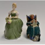 Two Royal Doulton lady figurines; Twilight and Clarissa