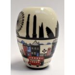 A Moorcroft Londinium Landmarks vase, designed by Nicola Slaney, dated and signed