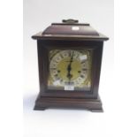 West German 1980's mantle clock, mahogany