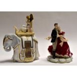 Royal Worcester True Love Age of Romance Limited Edition group (68/500) together with Cleopatra "