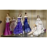 Collection of 11 Royal Worcester Limited Edition figures including The Graceful Arts (335/2500),