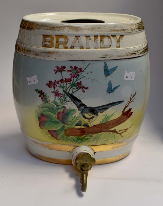 A ceramic brandy barrel circa 20th Century