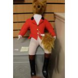 Leicestershire hunting fox, soft toy