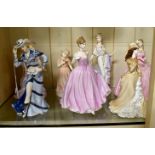 collection of 10 Coalport Limited Edition figurines including The Pearl Princess (23/7500), Love