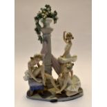 A Lladro figural group of a ballet trio No 5235 Condition: Overall condition good.