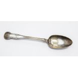 A George IV Irish silver spoon, by Thomas Farnett, Dublin, 1822. 23cm in length.