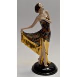 Coalport Art Deco "The Flapper" figure (77/2000). Condition: In very good overall condition.