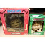 Boglins 'Glow in the Dark' Doink in original box, some box wear, plus Boglins Dwork in original box.