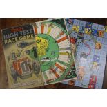 Two vintage board games, boards only A/F