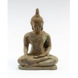 A bronze Buddha, approx 11 cms high