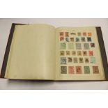 A stamp album of E.B and world stamps including European, Chinese, Commonweath etc.