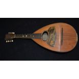 A mandolin, partial makers label "Michel...." A.F