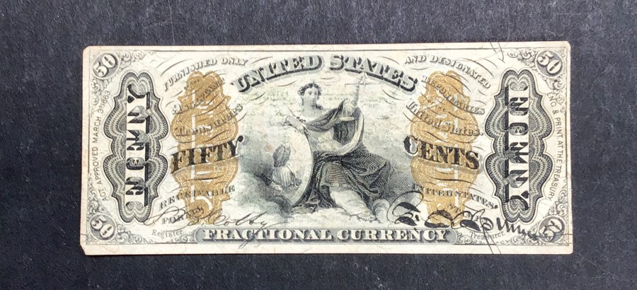 U.S.A Fraction-els in mixed circulated grades. 3 cents 1863 3rd issue, 10 cents 1863 2nd & 4th - Image 6 of 17