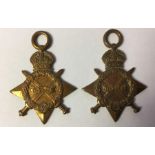 WW1 British 1914-15 Star to 22012 Pte C Radford, Notts & Derby Regt, no ribbon: WW1 British 1914-