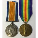 WW1 British War Medal and Victory Medal to 84237 Dvr R McEwan, RA. Complete with ribbons.