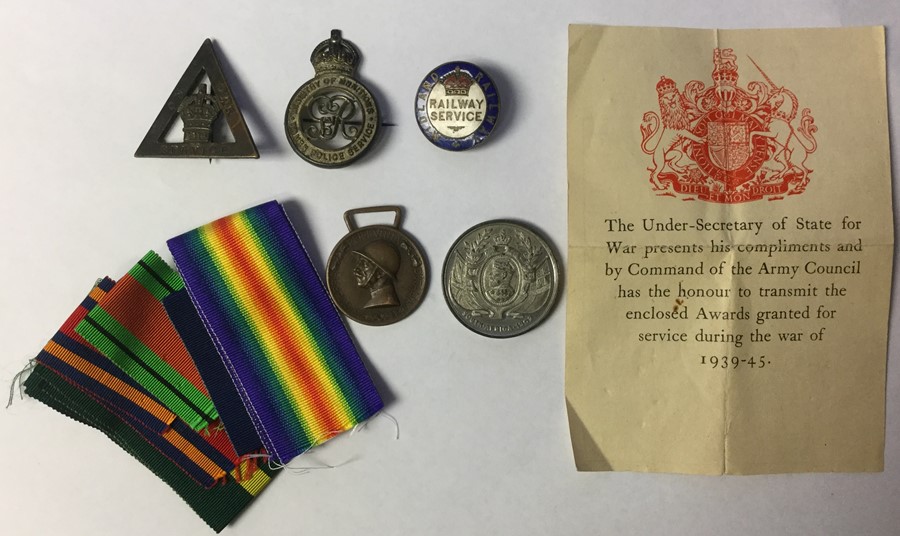 WW1 & WW2 British badges to include On War Service 1916 x 2, Ministry of Munitions Women Police