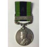 India General Service Medal with North West Frontier 1930 - 1931 Clasp renamed to 7110191 Pte M