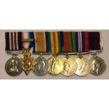 WW1 British Military Medal Group comprising of GR V Military Medal, 1914 Mons Star with 5th Aug - No