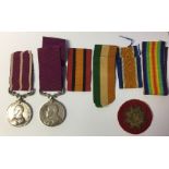 Geo V swivel suspension Army Meritorious Service Medal to 3-9234 QM Sjt F Freeman, Yorks Regt and