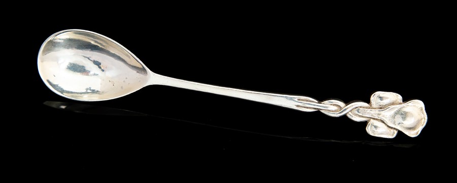 Omar Ramsden and Alwyn Carr, A George V Arts and Crafts Sterling silver jam spoon, London 1911,