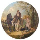 Henry Woollett (British, act.1851-1873), returning from the fields, signed and dated 1861 l.l.,