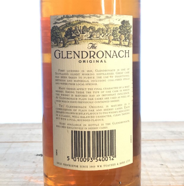 A bottle of Glendronach 12 year old Single Highland malt scotch whisky. Region: Highland Distillery: - Image 3 of 3